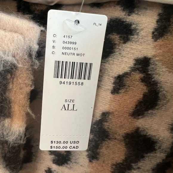 NWT new OS one size Anthropologie boxy jacket leopard animal print S M L XL - Picture 5 of 17